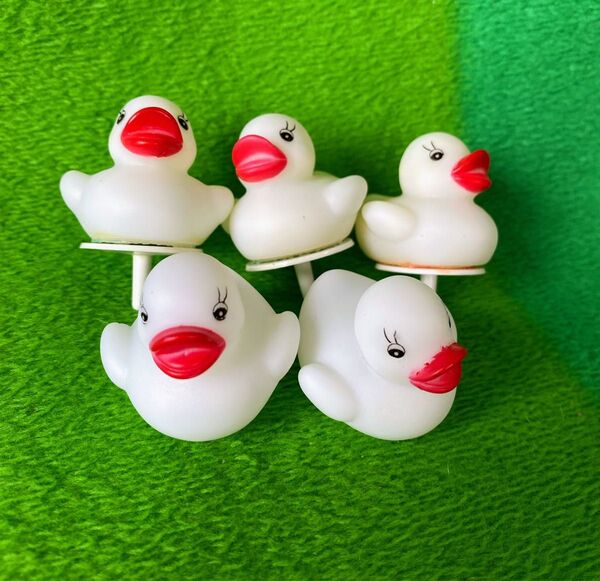 アヒル 立体ゴルフマーカー ハンドメイド 5個