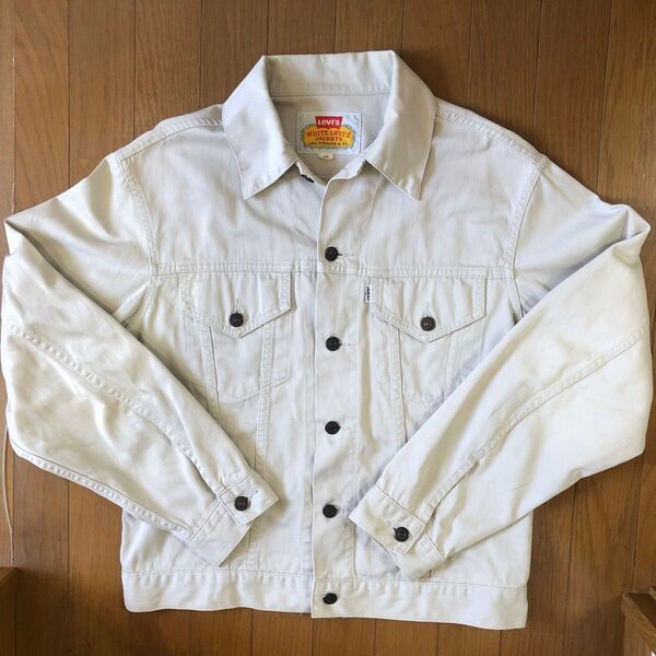 BIGサイズ 90s levi's リーバイス ピケ ジャケット white levi's jacket トラッカージャケット