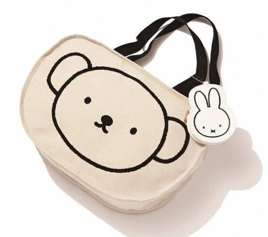 ミッフィー♪miffy♪ボリストートバッグ&ミッフィーポーチチャーム♪付録♪未使用セット