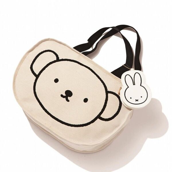 ミッフィー♪miffy♪ボリストートバッグ&ミッフィーポーチチャーム♪付録♪未使用セット