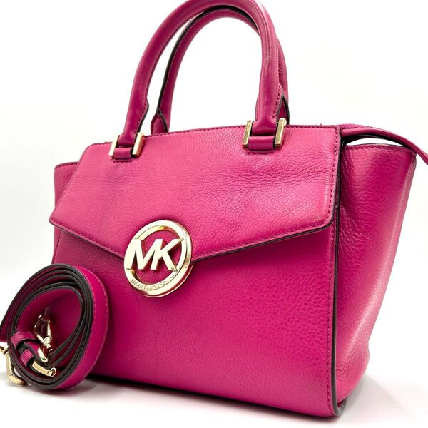 マイケルコース MICHAEL KORS 2way ショルダーバッグ ハンドバッグ トート レザー 斜め掛け ピンクゴールド金具