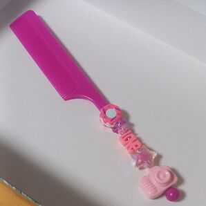 ハンドメイド クシ カメラ ドーナツ ピンク系