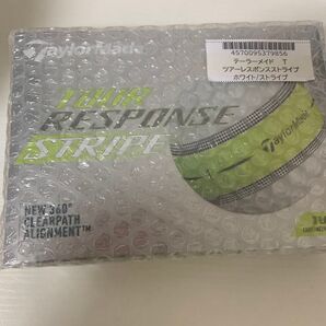 TaylorMade TOUR RESPONSE STRIPE ゴルフボール ホワイト/ストライプ 新品未開封