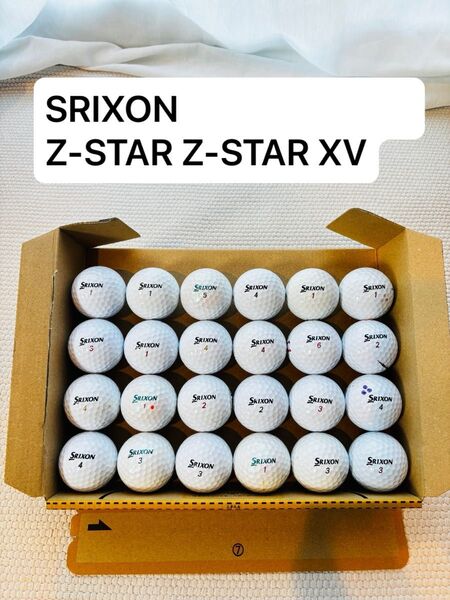 DUNLOP ダンロップ SRIXON スリクソン Z-STAR Z-STAR XV 中古ボール 24個