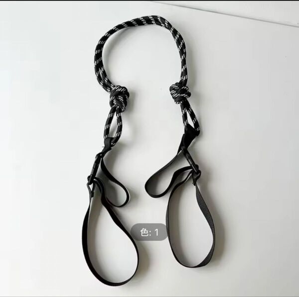 ボールアンドチェーン等エコバッグ用 ショルダーストラップ 白黒