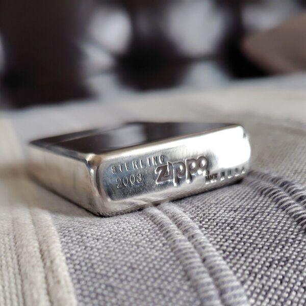 希少?ZIPPO Sterling Silver ジッポーロゴ