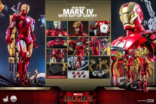 【未使用】ホットトイズ クオーター スケール アイアンマン21/4 アイアンマン マーク4(パワードスーツ装着機付き)