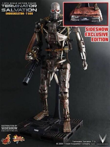 【未使用】 ホットトイズ ムービー・マスターピース ターミネーター4 1/6 T-600 エンドスケルトン サイドショウ限定Ver