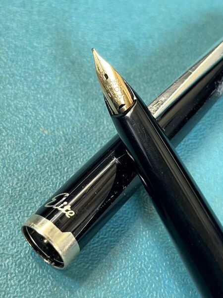 パイロットElite 万年筆 ブラック/アンティーク/ペン先18K750/筆記未確認