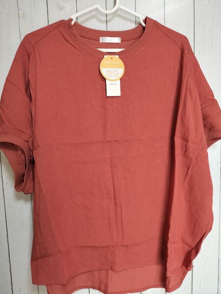 Tシャツ カットソー フリーサイズ ピンク系