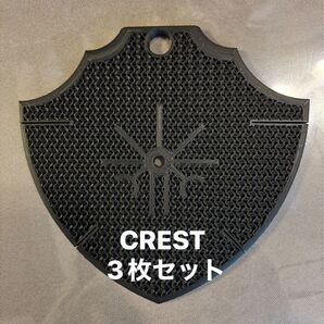 着生板 'CREST'ブラック 3枚セット