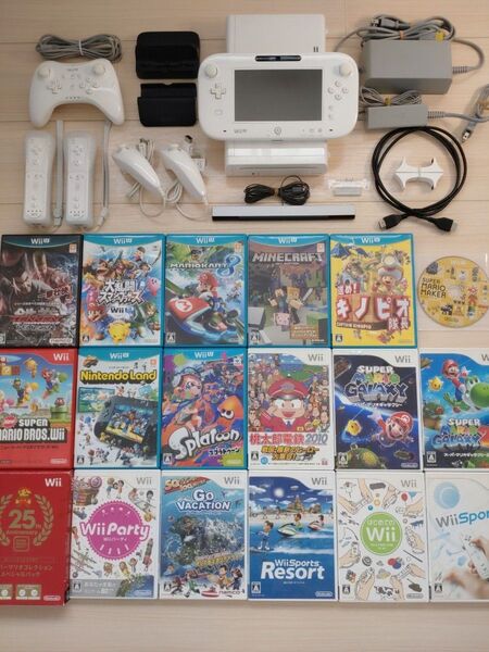 Nintendo Wii U 32GB ゲームソフト コントローラ セット ⑤