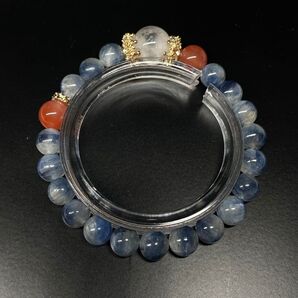 カイヤナイト ホワイトガーデン 瑪瑙 天然石 パワーストーン ブレスレット