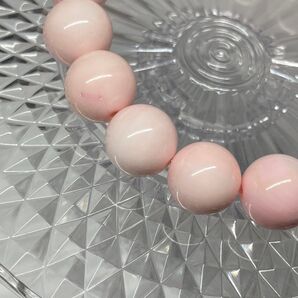 ピンクシェル 天然 貝 ブレスレット 鑑定書付き 11mm〜