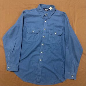 80s USA製 WOOLRICH シャモアクロスシャツ 長袖シャツ 古着 USA製