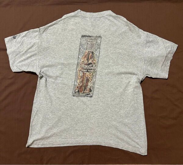80s 〜 90s Coca-Cola シングルステッチ Tシャツ グレー ビンテージ ヴィンテージ 古着