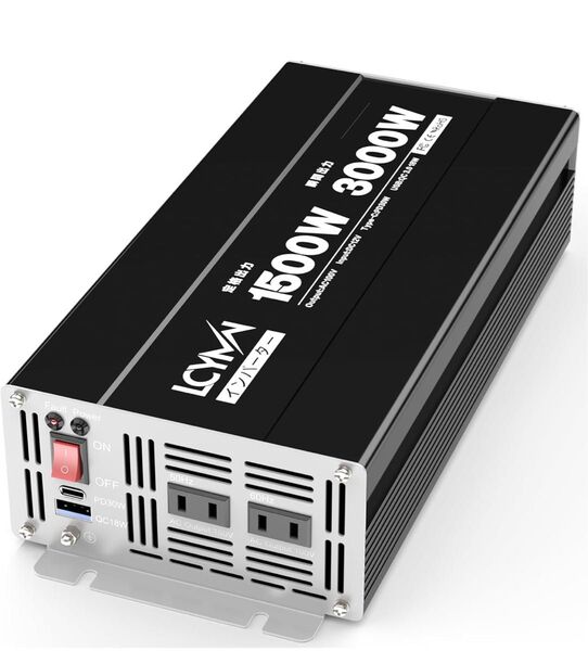 インバーター 12v 100v 1500W 最大出力3000W