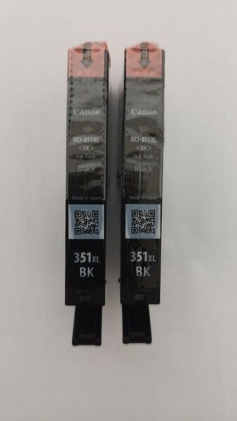 【純正】キャノン 大容量インクタンク BCI-351XLBK 2個セット ブラック 大容量タイプ