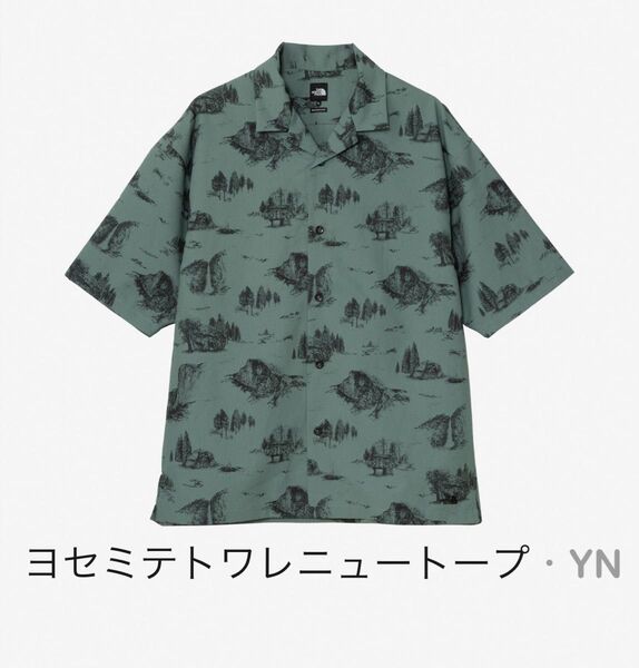 新品 未使用 Lサイズ YN ノースフェイス ショートスリーブ アロハベントシャツ 通気性 UVカット 半袖 アロハシャツ