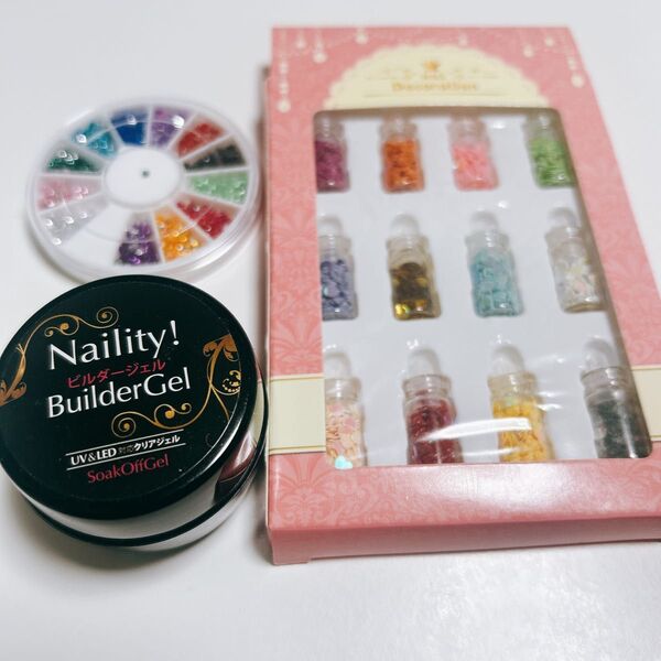 Naility!(ネイリティ!) ビルダージェル 15g カラーストーン&パーツ