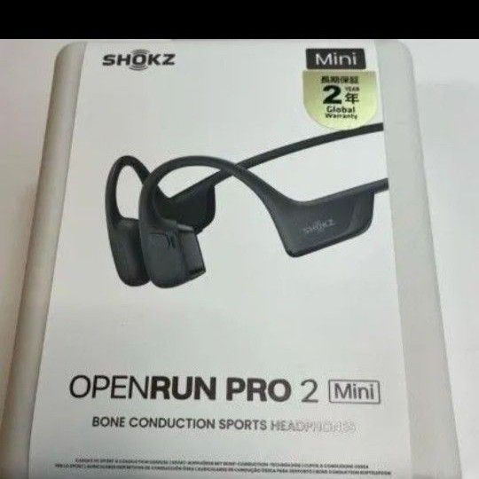 SHOKZ OpenRun Pro2mini 骨伝導イヤホン ブラック 未開封 #人気商品 ヤマト宅急便