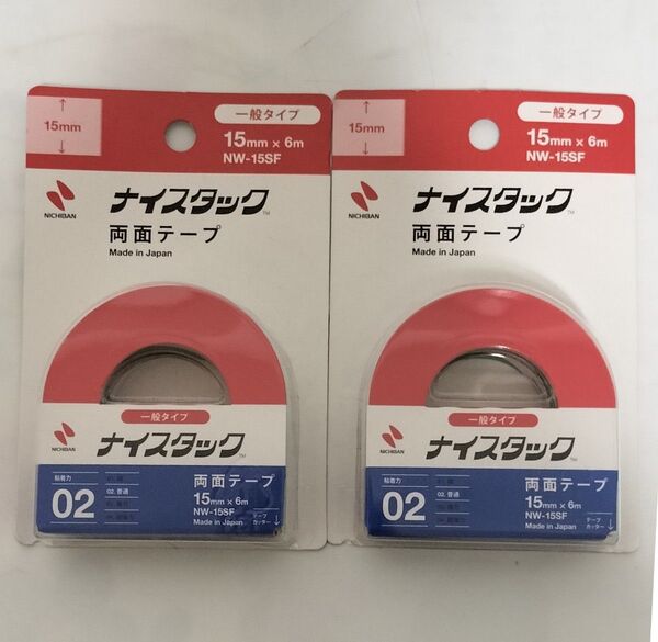 ニチバン ナイスタック 両面テープ 一般タイプ 15mm×6m