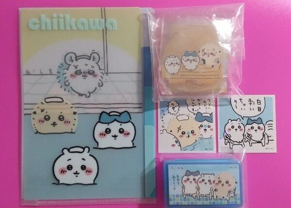 最終 値下 新品 ととのう セット ちいかわジオラマアクリルスタンド + シール + ポケットクリアファイル + ミニケース