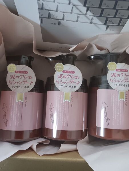 cocone ココネクレイ クリームシャンプー スムースポンプ本体3個