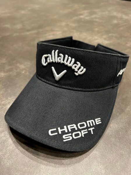 キャロウェイ サンバイザー CHROME SOFT ブラック ゴルフ
