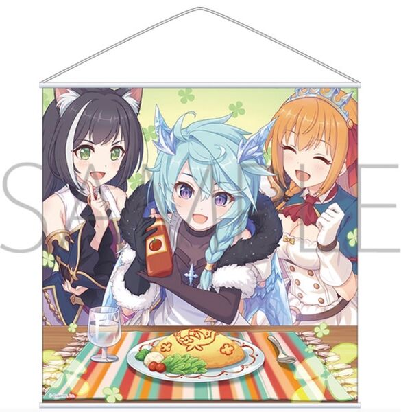 新品 プリンセスコネクト Re:Dive タペストリー 公式 プリコネ グッズ ペコリーヌ キャル シェフィ