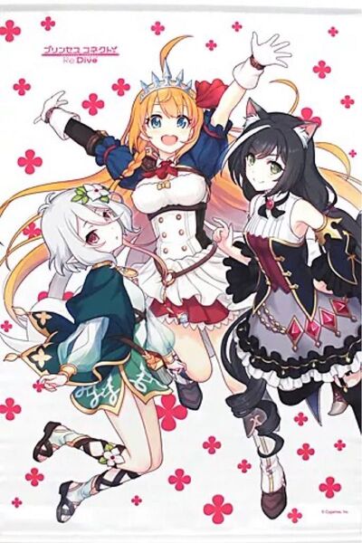 新品 プリンセスコネクト Re:Dive ペコリーヌ キャル コッコロ 新宿マルイ タペストリー 公式 プリコネ グッズ