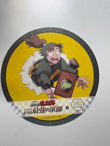 忍たま乱太郎 忍たま タワレコカフェ 特典 コースター 善法寺伊作 最強のカフェアルバイトの段