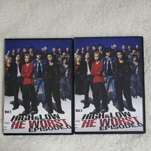 HIGH&LOW THE WORST EPISODE.0 全2巻 レンタル版 DVD ケース交換