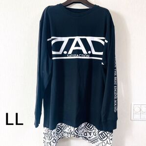 美 品 DAD ギャルソン SATISFACTION 長袖Tシャツ LL バックプリント
