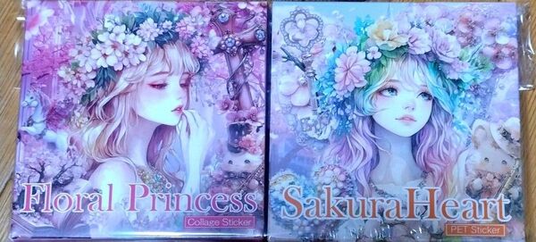 nene様 未使用未開封 FloralPrincess SakuraHeart ステッカー 2点セット