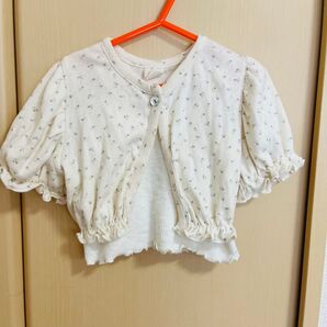 anneshirley 花柄半袖カーディガン、aostaキャミソール セット トップス カットソー