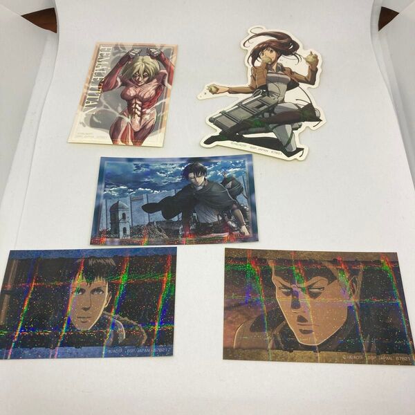 進撃の巨人 一番くじ H賞 ホログラムステッカーセット 新品未使用