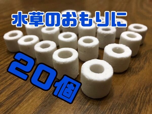 水草のおもり 20個 水草の育成 カボンバ マツモ アナカリス等に おもり メダカの飼育