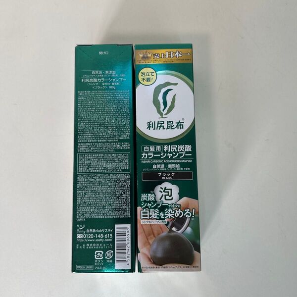 Sastty 利尻 炭酸カラーシャンプー ブラック 180g