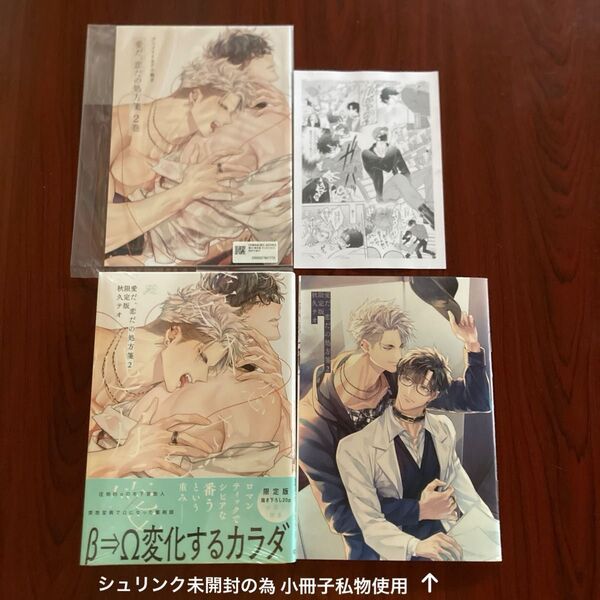限定版『愛だ恋だの処方箋』2巻 秋久テオ(アニメイト特典 初版本 ゆうポストmini送料込み