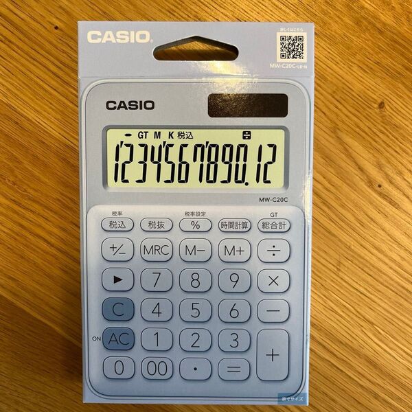 CASIO 12桁 電卓 ペールブルー 新品 未開封
