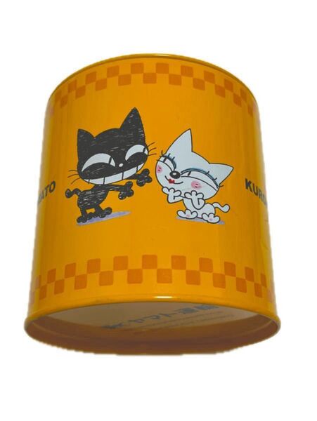 クロネコヤマト貯金缶 ヤマト運輸 クロネコ シロネコ貯金箱 クロネコブリキ缶 限定品 非売品