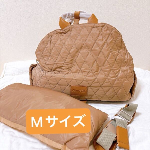 犬 猫 ペットキャリーバッグ お散歩バッグ ペットスリング 犬用ショルダーバッグ M ブラウン おしゃれ バック 車