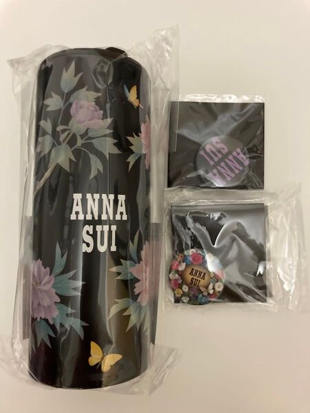 レア 新品未開封 アナスイ ANNA SUI ボトルティッシュ 缶バッジ2個