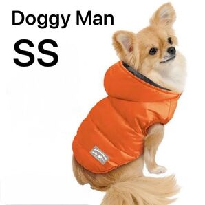 新品SS【ドギーマン】アドベンチャーダウン オレンジ 犬服