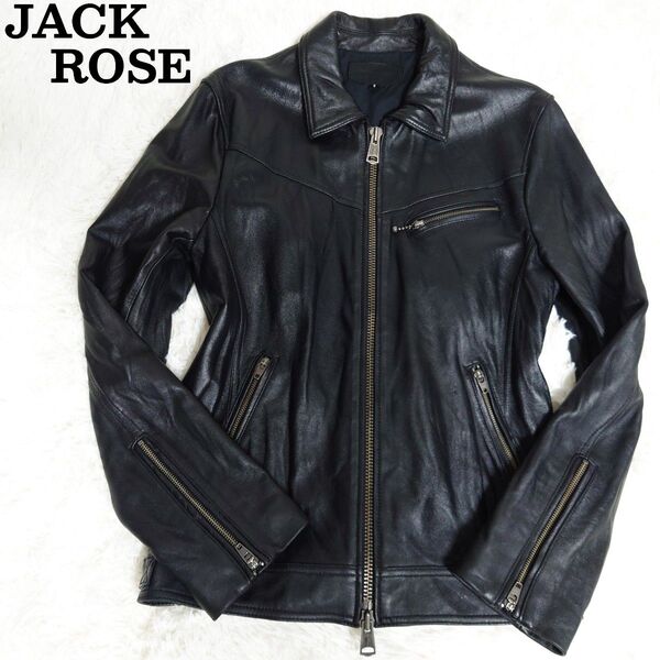 【即日発送/送料無料/価格の相談OK!!】 JACKROSE ジャックローズ レザージャケット ライダース 希少サイズ 5
