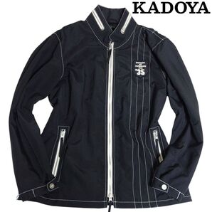 【即日発送/送料無料/価格の相談OK!!】 KADOYA ナイロンジャケット バイクウェア メッシュ フード内蔵 M 黒