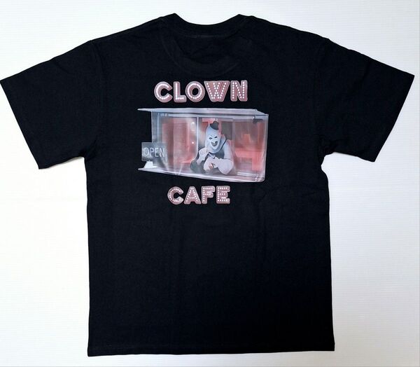 テリファー TERRIFIER クラウンカフェ Tシャツ Lサイズ バックプリント ホラームービー