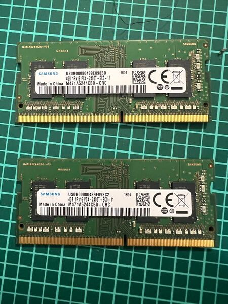 SAMSUNG 4GB メモリ 2枚セット M471A5244CB0-CRC