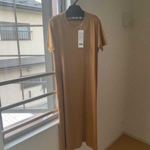 ユニクロ UNIQLO エアリズムコットン ロングワンピース Sサイズ未使用